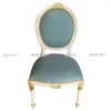 Ghế Louis XVI Không Tay Bọc Vải Xanh LI0034