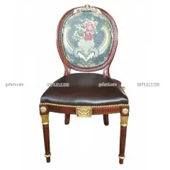 Ghế Louis XVI King Chair Bọc Vải LIK001b