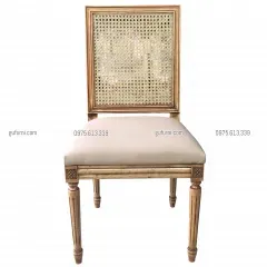 Ghế Louis XVI Không Tay Tựa Mây LI0028