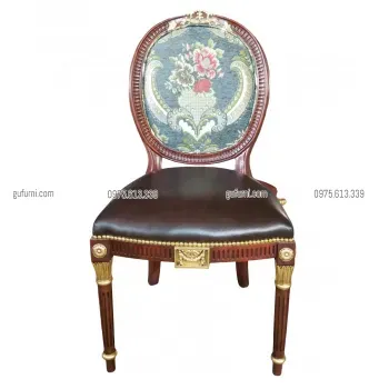 Ghế Louis XVI King Chair Bọc Vải LIK001b