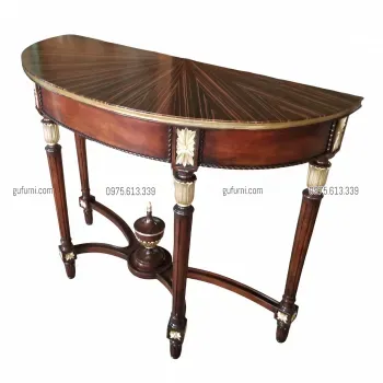 Bàn Console Bán Nguyệt BCS003 Màu Walnut