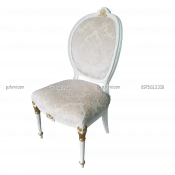 Ghế Louis XVI Không Tay Màu Trắng LI0032