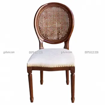 Ghế Louis XVI Không Tay Tựa Mây LI0026