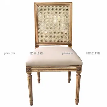 Ghế Louis XVI Không Tay Tựa Mây LI0028