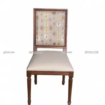 Ghế Louis XVI Tựa Vuông Không Tay | Ghế Louis 16 | Gufurni.com