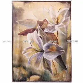 Tranh Hoa Ly Vẽ Xuôi Giả Cổ