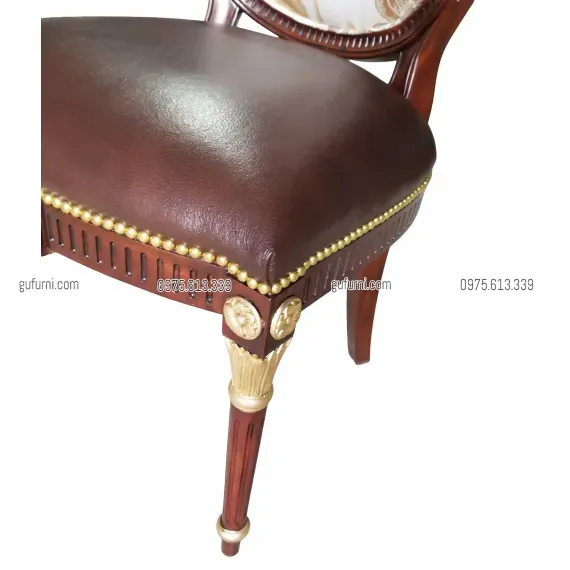 Ghế Louis XVI King Chair Bọc Vải LIK001a