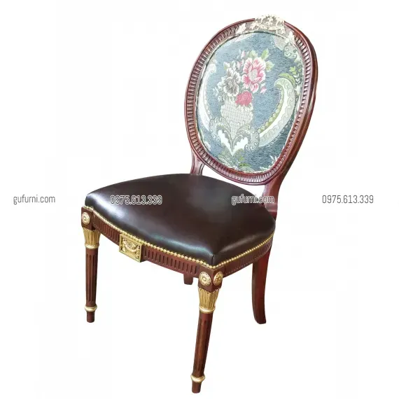 Ghế Louis XVI King Chair Bọc Vải LIK001b