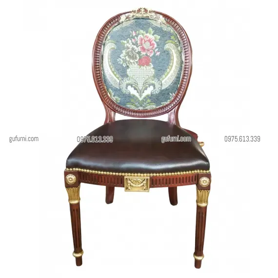 Ghế Louis XVI King Chair Bọc Vải LIK001b
