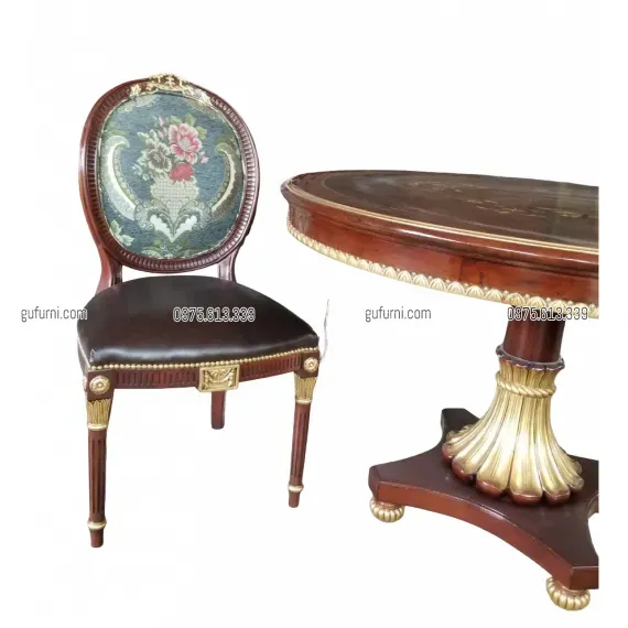 Ghế Louis XVI King Chair Bọc Vải LIK001b