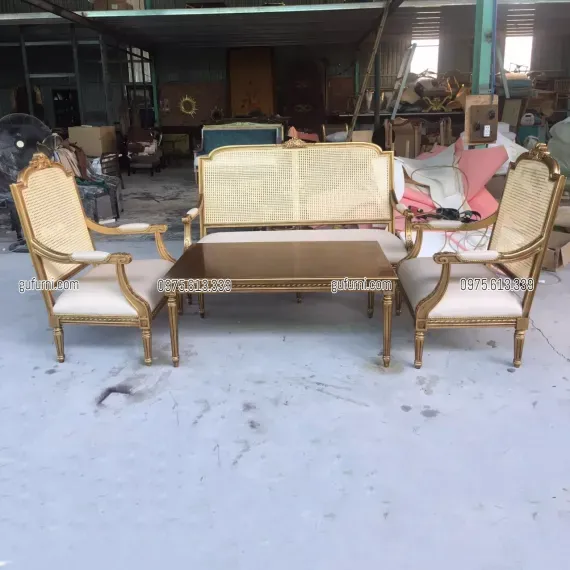 Bộ Sofa Tân Cổ Điển Đan Mây SFB08
