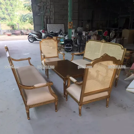 Bộ Sofa Tân Cổ Điển Đan Mây SFB08