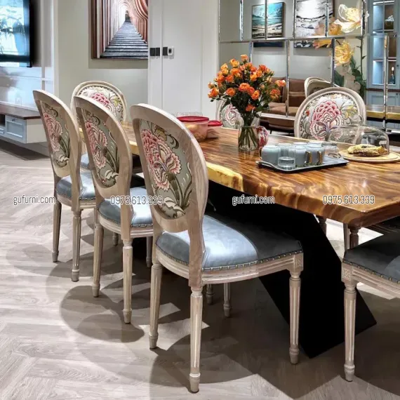 Ghế Louis XVI Gỗ ASH - GFN055