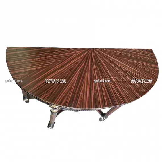 Bàn Console Bán Nguyệt BCS003 Màu Walnut