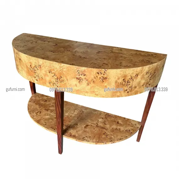 Bàn Console Bán Nguyệt BCS004 Veneer Nu