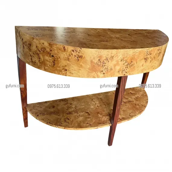 Bàn Console Bán Nguyệt BCS004 Veneer Nu