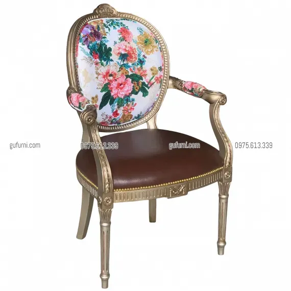 Ghế Louis XVI King Chair Có Tay LI0012