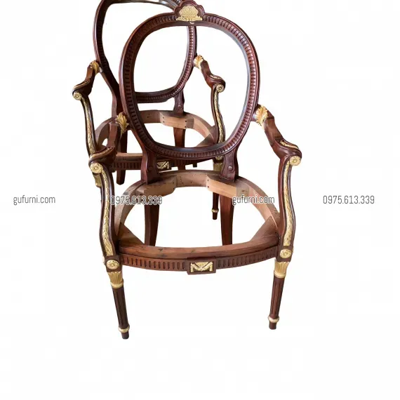 Ghế Louis XVI King Chair Có Tay LI0012