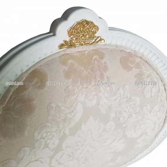 Ghế Louis XVI Không Tay Màu Trắng LI0032