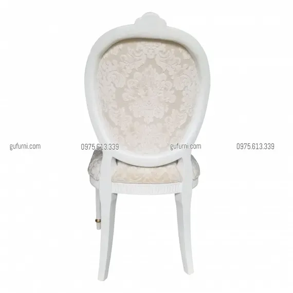 Ghế Louis XVI Không Tay Màu Trắng LI0032