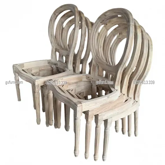 Ghế Louis XVI Không Tay Tựa Mây LI0026