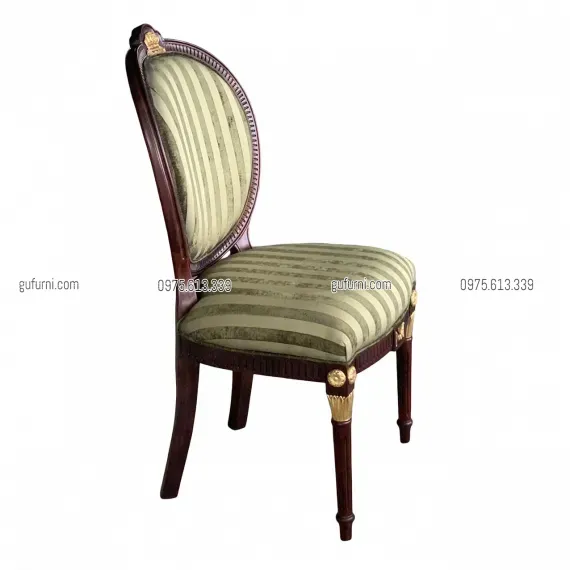 Ghế Louis XVI King Chair Bọc Vải | Gufurni.com | Ghế Louis 16