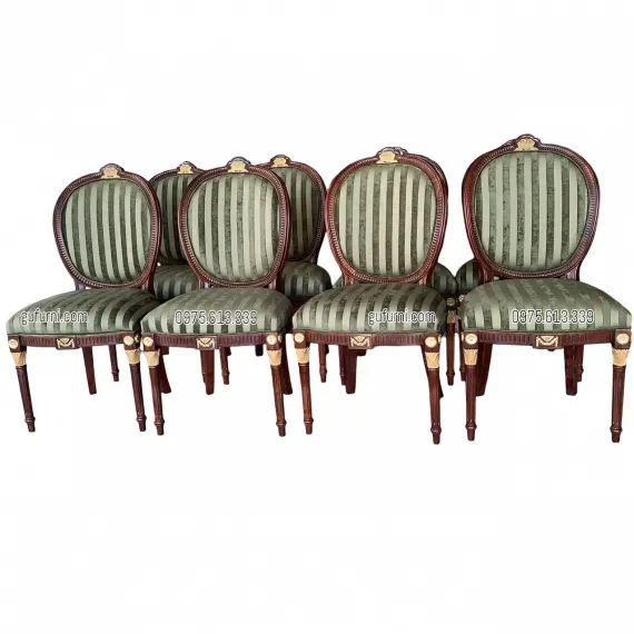 Ghế Louis XVI King Chair Bọc Vải | Gufurni.com | Ghế Louis 16