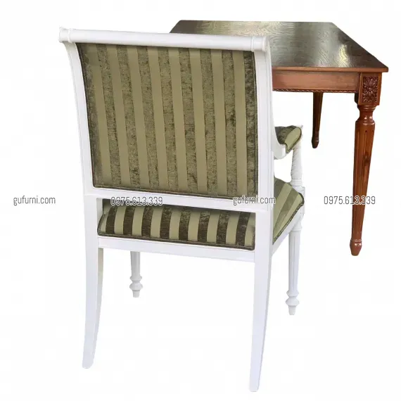 Ghế Louis XVI Theon Có Tay Bọc Vải