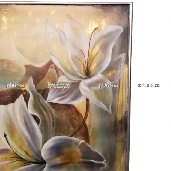Tranh Hoa Ly Vẽ Xuôi Giả Cổ