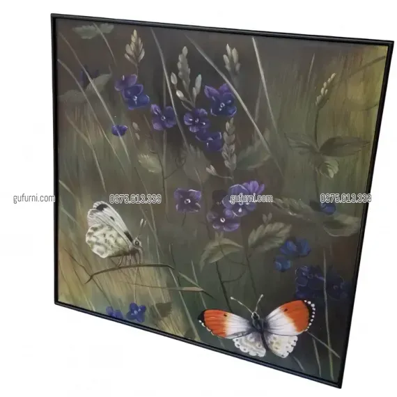 Tranh Hoa Và Bướm Vẽ Xuôi