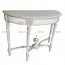 Bàn Console Bán Nguyệt BCS005 Dán Lá Đồng Sơn Nước