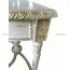 Bàn Console Bán Nguyệt BCS005 Dán Lá Đồng Sơn Nước