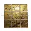 Bộ Tranh Hoa Đào 09 Tấm Vẽ Ngược Trên Kiếng Nền Đồng