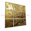 Bộ Tranh Hoa Đào 09 Tấm Vẽ Ngược Trên Kiếng Nền Đồng