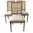 Ghế Louis XVI Không Tay Tựa Mây LI0028