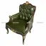 Sofa Đơn Louis XIV - ArmChair Louis XIV Bọc Da Bò LIA001
