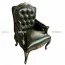 Sofa Đơn Louis XIV - ArmChair Louis XIV Bọc Da Bò LIA001